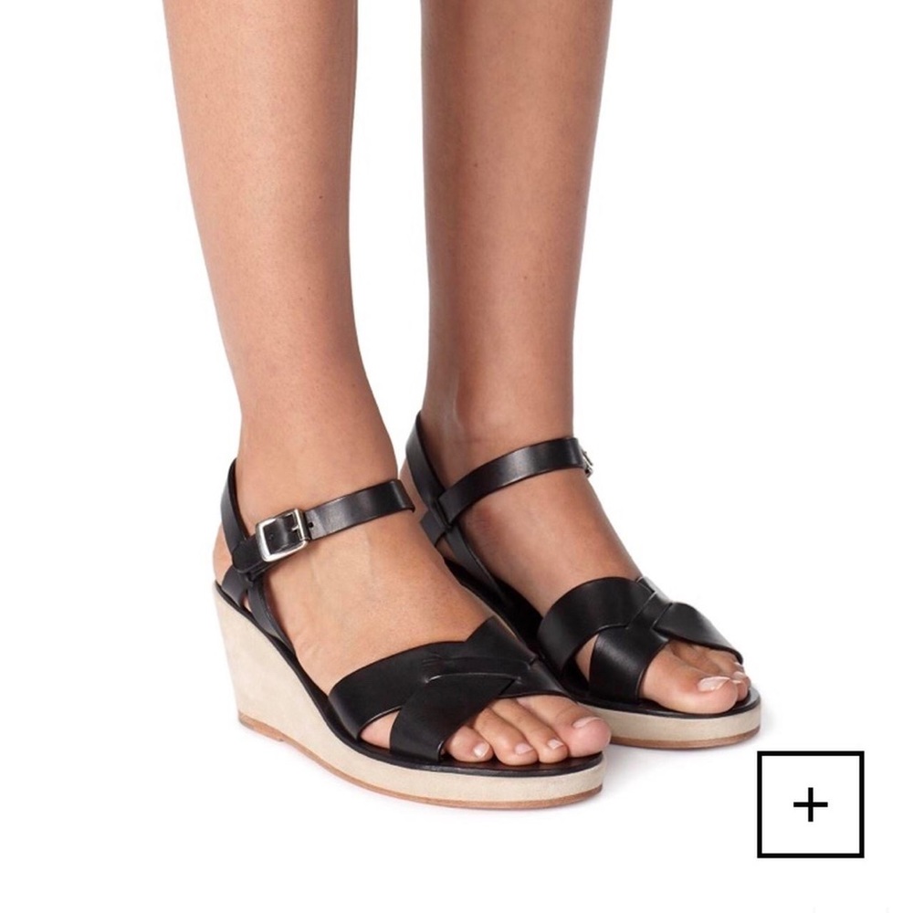 A.P.C Judith sandals in black